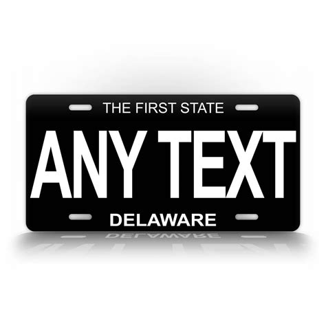 delaware black license plate|delaware black tag license plate.